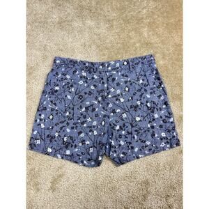 Gap Women’s Tailored Shorts Size 2 Regular Chambray Floral 4” Inseam 949